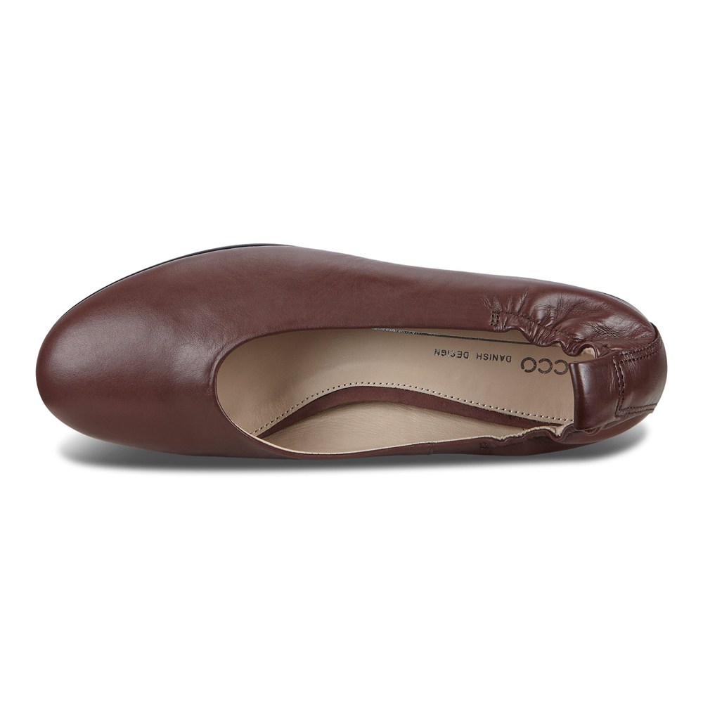 Bailarinas Mujer - ECCO Anine Flat - Marrom - DTS378516